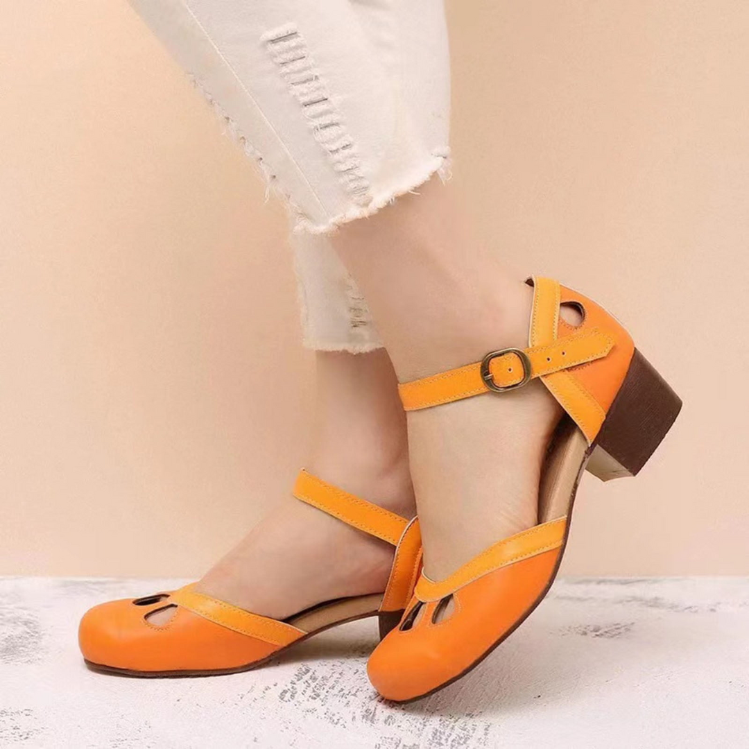 Ebba™ | Orthopedische sandalen met lage hak