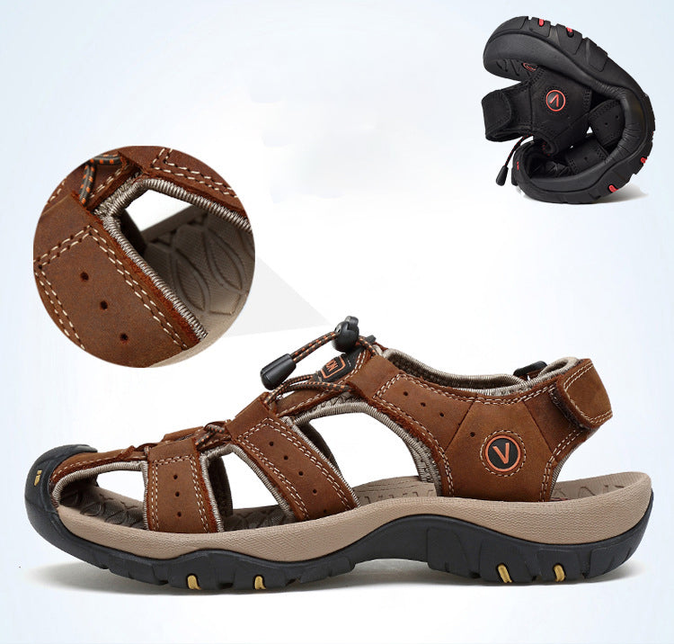 Giel™ | Comfortabele outdoor strandschoenen van leer