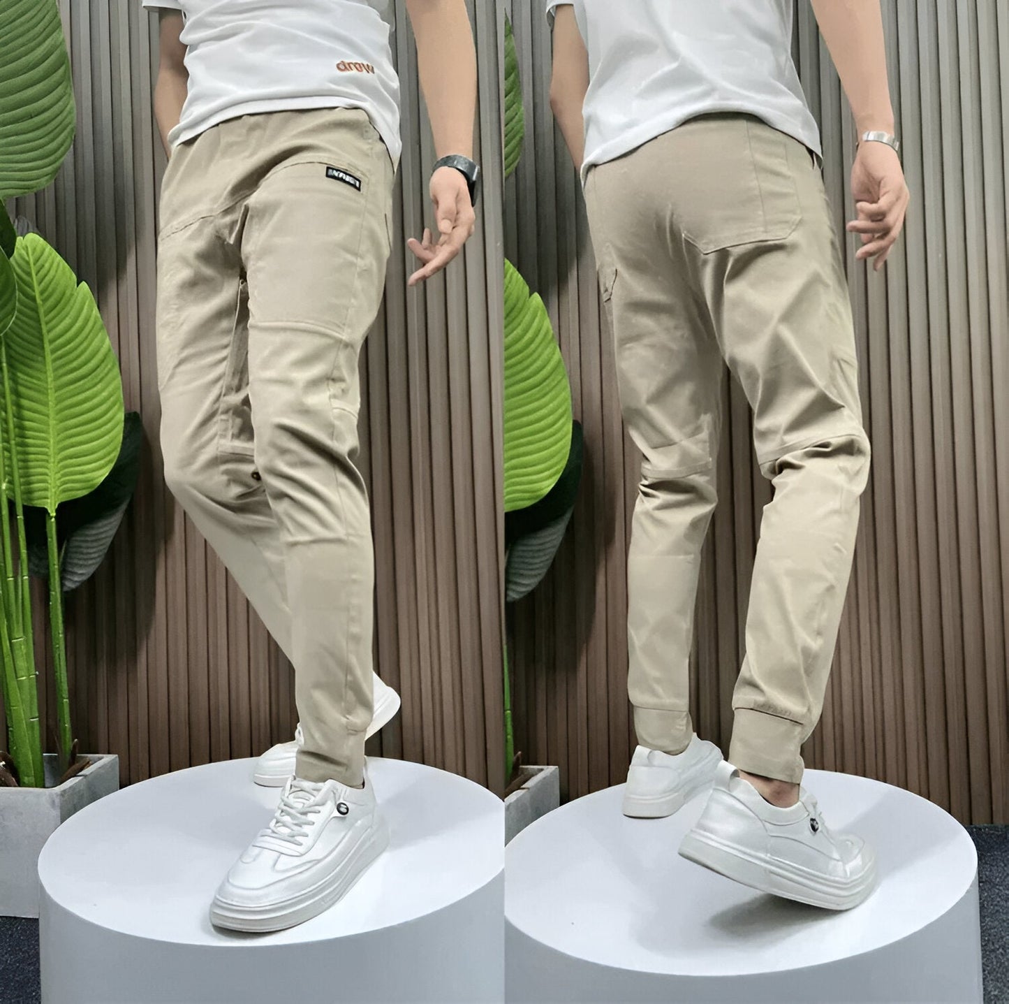 Simon™ | Cargo broek met stretch